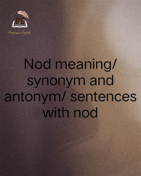 nod traducir|nod meaning.